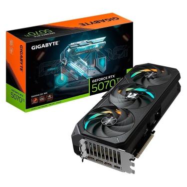 Imagem de Placa de Vídeo Gigabyte RTX 5070 Ti GAMING OC 16G NVIDIA GeForce, GDDR7,RGB,DLSS-9VN507TGO-00-G10-Unissex