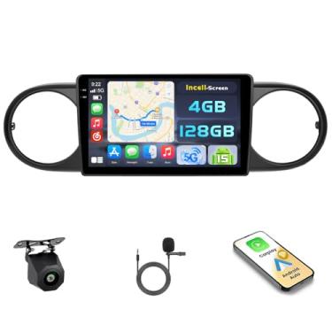 Imagem de [4 + 128 G] Hikity Android 15 estéreo automotivo para Toyota Scion xB 2007-2019, tela sensível ao toque de 23 cm, rádio sem fio, Carplay, Android, automóvel, 5G, WiFi, Bluetooth 5.0, conexão espelhada