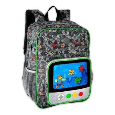 Imagem de Mochila Bolsa Escolar Infantil Grande Reforçada Escola-Unissex