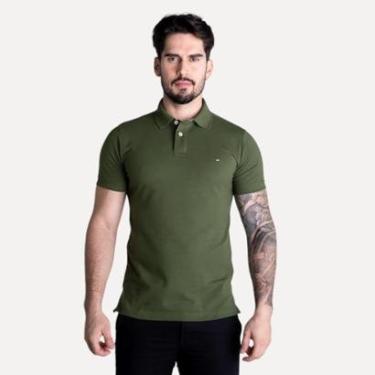 Imagem de Camisa Polo Tommy Hilfiger Verde Musgo-Masculino