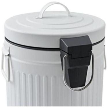 Imagem de Lixeira De Banheiro Sofisticação Plus Branca 5L - Branco