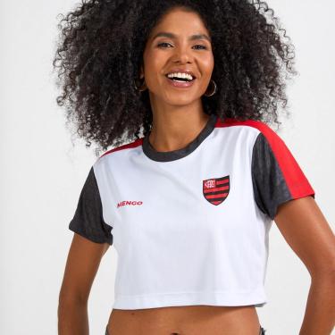 Imagem de Camisa Cropped Flamengo Torcedor Feminina-Feminino