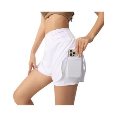 Imagem de Novo 2024 shorts de treino de ginásio das mulheres com bolso feminino 