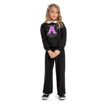 Imagem de Blusão Cropped Moletom Infantil Quimby-Feminino