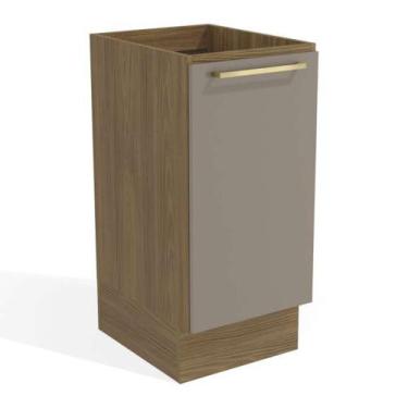 Imagem de Balcão de Cozinha Botanic 40cm 01 Porta M621 Kappesberg, Nogueira/Fend