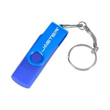 Imagem de Pen Drive Rotativo TYPE-C OTG De 64GB 32GB 16GB Para Telefone Android,