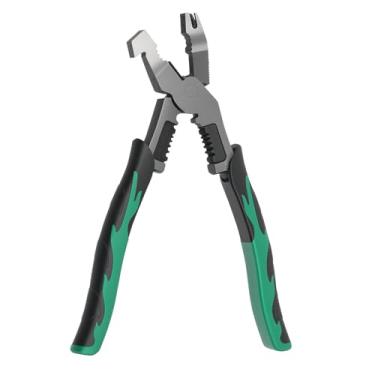 Imagem de Alicate de corte multifuncional industrial 9 em 1, cortador de corda de fio resistente de alta alavancagem, descascador, crimpador e extrator de unhas, corta cabo de fio de ferro de aço grosso duro de