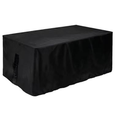 Imagem de LUMINFLY Capa de carroça dobrável impermeável de 38 x 61 x 56 cm, capa de chuva para carrinho ao ar livre com abertura de alça, capa de carrinho de acampamento de poliéster 210D