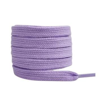 Imagem de Cadarços De Algodão Planos Unissex Para Tênis De Cano Alto AF1 AJ1, Ca