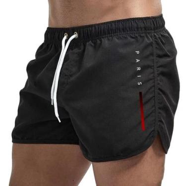 Imagem de Shorts De Verão Masculinos Casuais Para Esportes, Praia, Academia, Fit