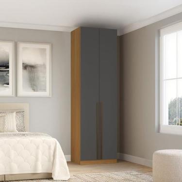 Imagem de Guarda Roupa Modular 2 Portas com Prateleiras ou Cabideiros 90 cm Alte