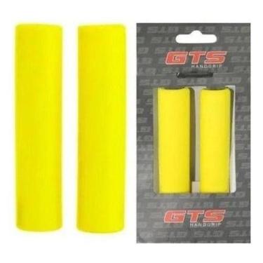 Imagem de Manopla Silicone Gts Soft Bike Hand Grip Super Macia Cor Amarelo