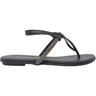 Imagem de Sandália Dedo Feminina Rasteira Casual Básica Dia a Dia Passeio Trabalho Com Strass  Beira Rio 8384.769