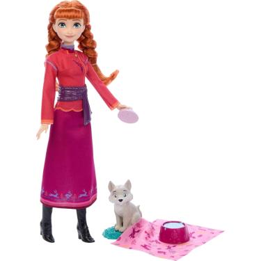 Imagem de Boneca Anna Frozen Com Bebe Raposa Mattel - JFG17