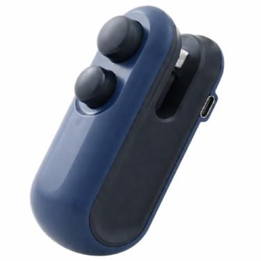Imagem de Seladora Portátil USB Mini com Cortador Integrado, Abre e Lacra Embalagens a Vácuo, Compacta e Ergonômica (Azul e Preto)