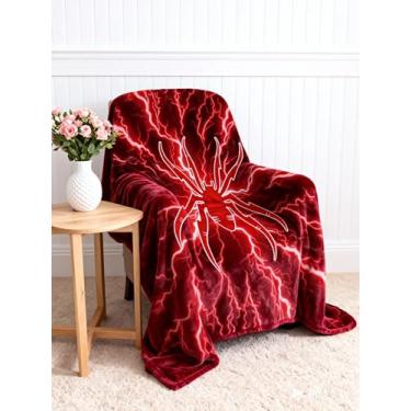 Imagem de Cobertor fofo Lightning Throw 152 x 127 cm, presentes infantis para meninos, adolescentes e homens, cobertor felpudo macio para sofá, carro, cama, cobertores quentes, roupa de cama leve para Natal