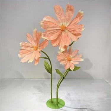 Imagem de Flores de papel gigantes - Grandes decorações de margaridas artificiais para corredores, festas, jardins e casamentos - Arranjos florais falsos grandes para decoração de casa e evento