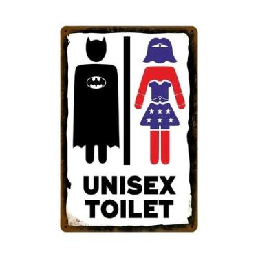 Imagem de Placa De Metal Vintage Para Banheiro, Arte De Parede Para Decoração De