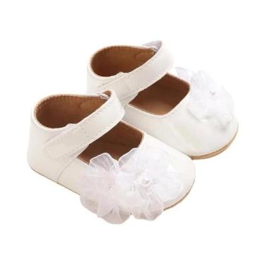 Imagem de Sapatos De Princesa Macios Para Bebê Menina Com Decoração De Pérola E 