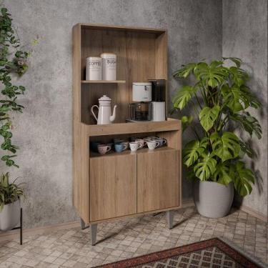 Imagem de Armário 2P Cantinho do Café Rilary para Cozinha Freijó M12 - D'Rossi