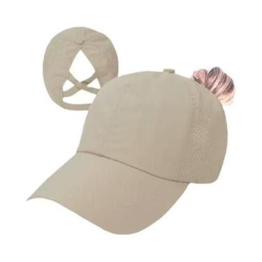 Imagem de Boné De Beisebol Feminino De Secagem Rápida E Respirável Com Abertura 