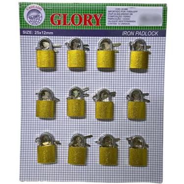 Imagem de Cadeado 25mm de Ferro com 2 Chaves Multiuso Para Gavetas, Mochilas e A