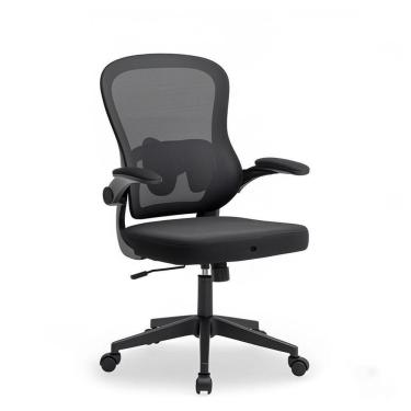 Imagem de Cadeira De Escritório Executiva Base Preta Com Rodinha Fortt Linea Preta - Csf20-pt