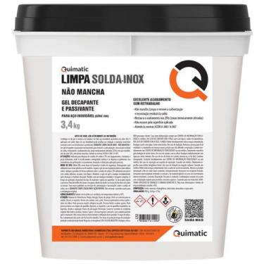 Imagem de Limpa Solda Inox Não Mancha Gel 3,4 Kilos - LS2 - TAPMATIC