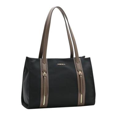Imagem de Bolsa Feminina Chenson de Ombro Sacola Impermeável Original CorPreto, 