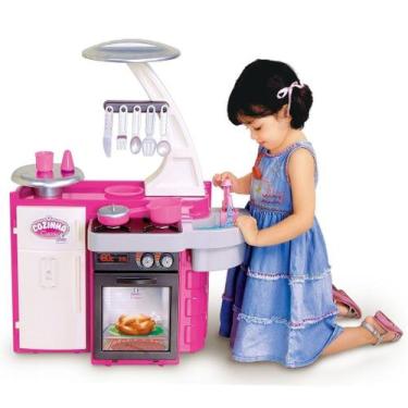 Imagem de Mini Cozinha Infantil Classic - C/ Geladeira Fogão- Cotiplás