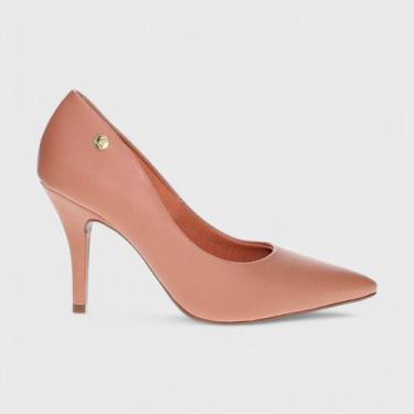 Imagem de Sapato Scarpin Vizzano Salto Alto Feminino, Nude, 36
