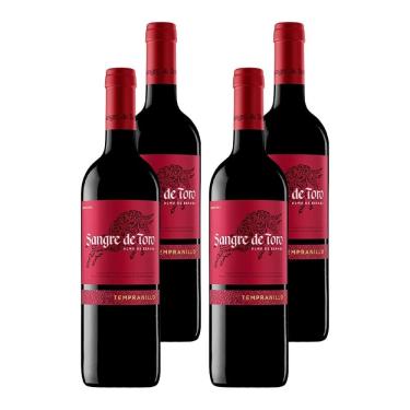 Imagem de Kit 4 Vinhos Sangre de Toro Tempranillo Tinto Espanha 750ml