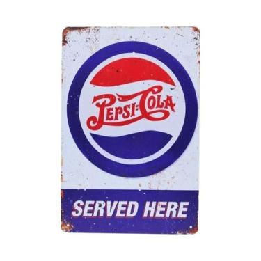Imagem de Placa De Metal Retrô Vintage Cola 7-UP Para Decoração De Parede De Coz