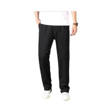 Imagem de Calças Cargo Masculinas plus Size, Soltas, Com Múltiplos Bolsos, De Al