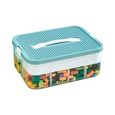 Imagem de Caixa De Armazenamento De Lego Para Crianças, Organizador De Blocos De