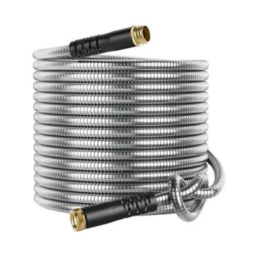 Imagem de Mangueira De Jardim De Aço Inoxidável 304 Reforçada, Flexível, Anti-To