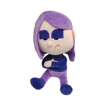 Imagem de Brinquedo De Pelúcia Duolingo Lily Owl Roxo De 28cm, Animal De Estimaç