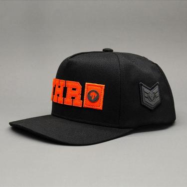 Imagem de Boné Thruster Aba Reta - Preto - Laranja