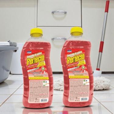 Imagem de Kit c/ 02 Limpa Pisos Azulejos Removedor de Sujeira Limpeza Pesada e P