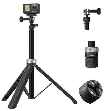 Imagem de Bastão de Selfie com Tripé 1,4m para GoPro e Similares - Telesin