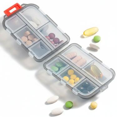 Imagem de Estojo Porta Comprimido Capsula Viagem Trabalho Caixinha Organizadora 