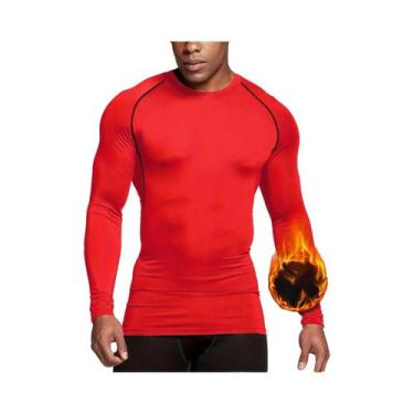 Imagem de Camisas De Compressão Masculinas De Secagem Rápida, Rashguard Para Aca