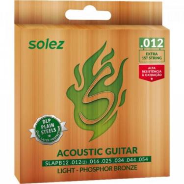 Imagem de Encordoamento Violão Aço Solez SLAPB12 012 Phospor Bronze