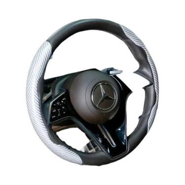 Imagem de Capa Universal Antiderrapante Para Volante De Carro Em Fibra De Carbon