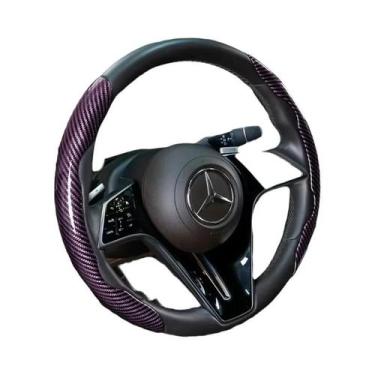 Imagem de Capa Universal Antiderrapante Para Volante De Carro Em Fibra De Carbon