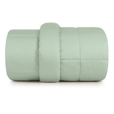 Imagem de Edredom Plumi Casal Altenburg Algodão Lux 200 Fios Verde Claro