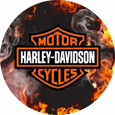 Imagem de Painel Festa Redondo Harley Davidson mod 4 3d 1,50 Diam - Fantasia Brá
