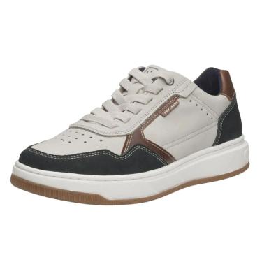 Imagem de Sapatenis Masculino Couro Calce Facil Conforto Leve Pegada