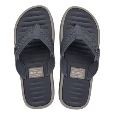 Imagem de Chinelo Cartago Coimbra 12285 Sandália Casual Dedo Leve -, Basalto, Ci
