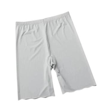 Imagem de Shorts De Segurança Femininos plus Size De Cintura Alta Sem Costura Em